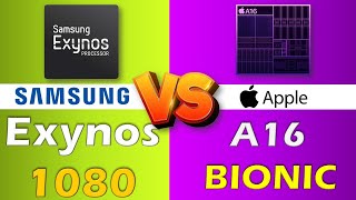 SAMSUNG EXYNOS 1080 VS APPLE A16 BIONIC