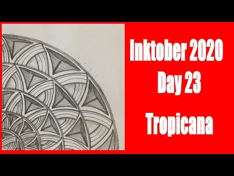 Inktober 2020 Day 23 Tropicana Tutorial
