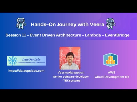 Session 11 - Hands-On - Build Event Driven Architecture - AWS CDK - Lambda and EventBridge