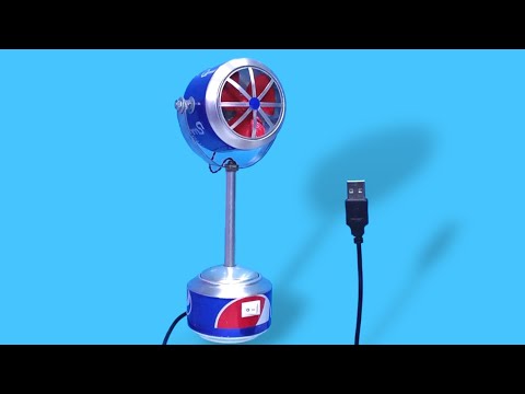 Make Amazing Mini USB Fan using Soda Cans.