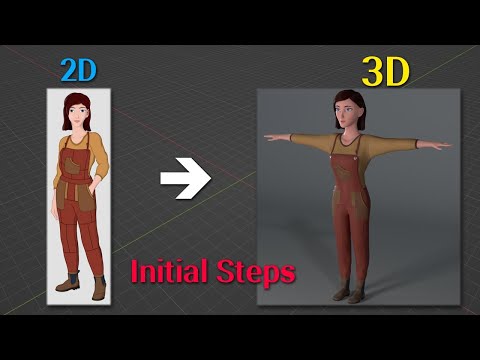 Turn 2D into 3D with Blender-Initial Steps