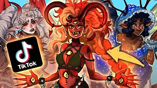TIKTOK designs my OCs! 🔮🍄😈(CHARACTER DESIGN CHALLENGE)