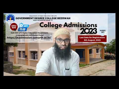 College Admissions 2023 - Empowering Tomorrow: Apply Today to Government Degree College Beerwah