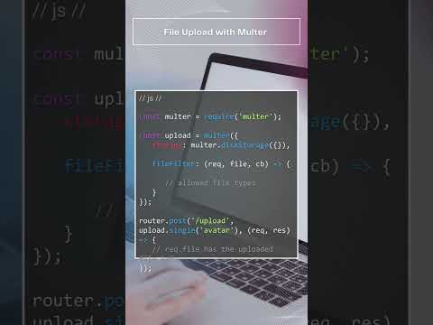 Node js - How to handle file uploads in Node js #nodejs #express #multer #file-upload