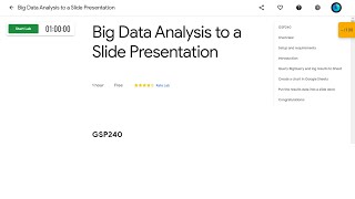 Big Data Analysis to a Slide Presentation | Workspace: Integrations