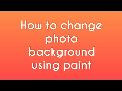 How to change photo background using paint by ethical tech