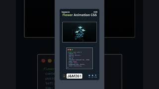Beautiful Flower Animation Using Pure CSS🌸|Creative CSS Art for Beginners #cssanimation #cssfilters