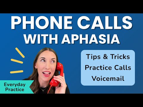 Phone Calls After Stroke | Aphasia Speech Therapy Exercises at Home for Talking on the Phone