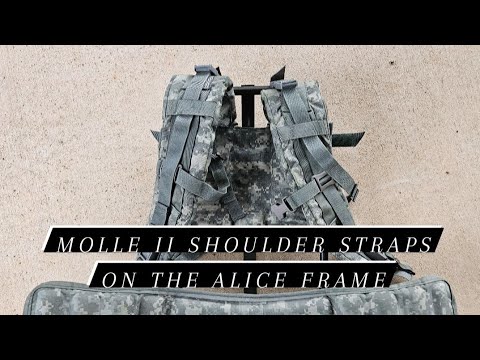 Hellcat Part 2, Molle II shoulder straps on alice frame with PaxtonCreekSupply