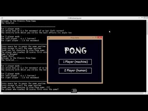Classic Pong Game | Python Turtle Graphics