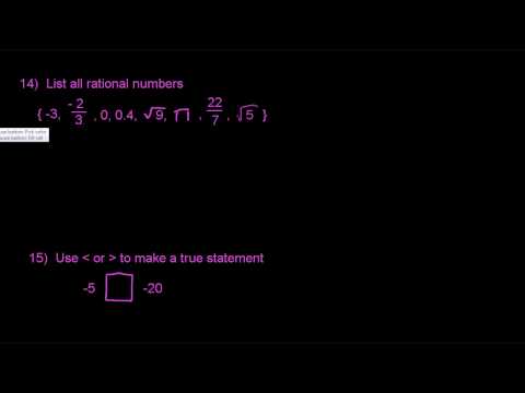Test 1 Review - 3 (Introductory Algebra)