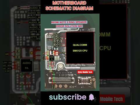 Redmi Note 8 Ring Speaker Problem Solution - Schematic Diagram Explained