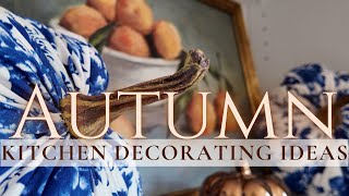 🍁 NEW 🍁 COZY AUTUMN KITCHEN DECORATE WITH ME | COZY COTTAGE FARMHOUSE KITCHEN HUTCH