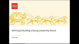Defining and building a strong leadership brand (90 minutes)