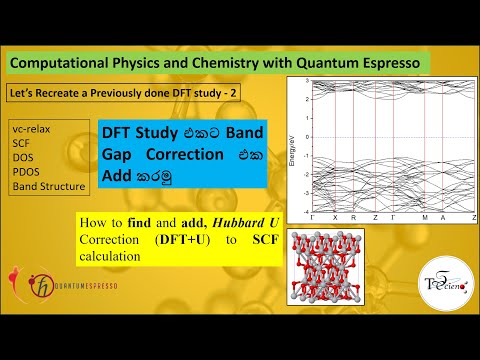7. Let's recreate a previously done DFT study (scf with Hubbard U correction) - 02