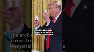 Arc de Trump: President Trump reveals 3-D model