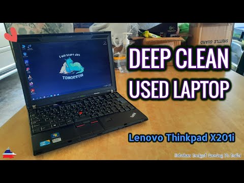 How I Deep Clean Used Laptop | Lenovo Thinkpad X201i |