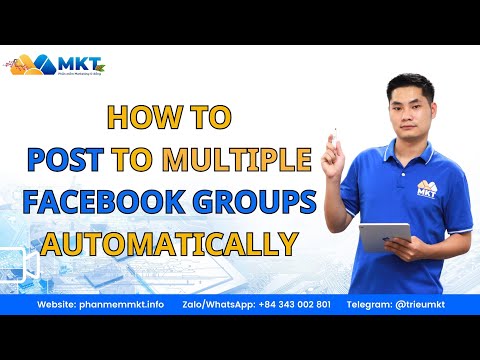 How to post to multiple Facebook groups automatically