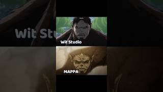 Beast Titan, Wit Studio vs MAPPA #anime #shorts #aot