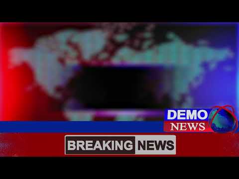 3d rotating logo for news channel with news patti