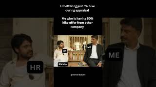 Appraisal vs Job Switch 🤣🤣 #corporatememes #corporatelife #jobswitch #noticeperiod #memes