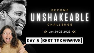 Tony Robbins Become Unshakeable Challenge 2023 Day 5