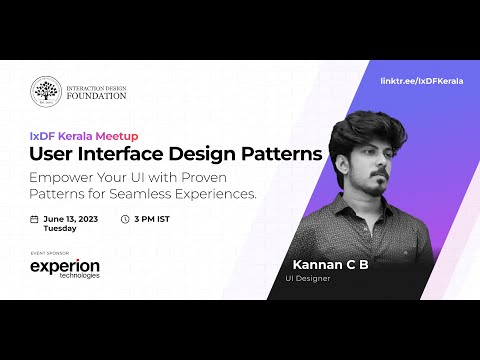 User Interface Design Patterns - IxDF Kerala Meetup