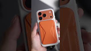Cosmic Orange iPhone 17 Pro unboxing, paired with the MOFT Snap System.