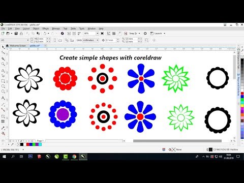 Create simple shapes with CORELDRAW