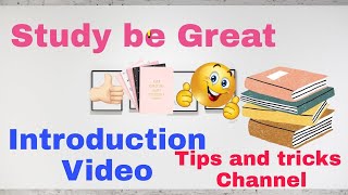 channel introduction video | Study realeted. #SMARTSTUDYTIPS