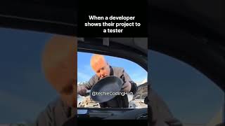 Testers React To Code Changes #ai #js #rust #memes #python