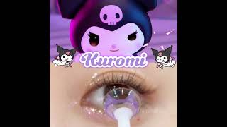 [BEACOLORS] Kuuu Kuromi??!💜😍#contactlenses #KUROMI #sanrio #trending #cute #sanriolover#cosplay #fyp