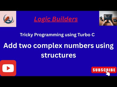 Add Two Complex Numbers using Structures | Turbo C Program