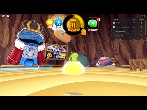 Playing a new Simulator call Super Slime Simulator Roblox ep1