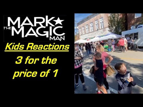 3 for the price of 1 - Kids Reactions Mark the Magic Man