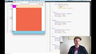 Create a HTML website template with CSS grid