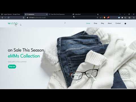 How To Make Website Using HTML And CSS | Ecommerce landing page  | HTML And CSS -Landing Page
