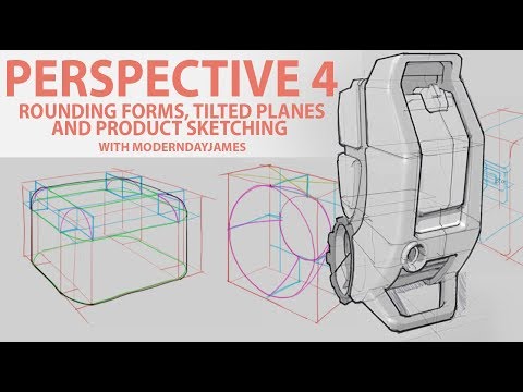 PERSPECTIVE pt. 4: Rounding Forms, angled planes, and product skeches
