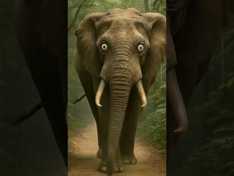 gajah meraung raung #elephant #lion #africa #cat #wildlife #safari #ai