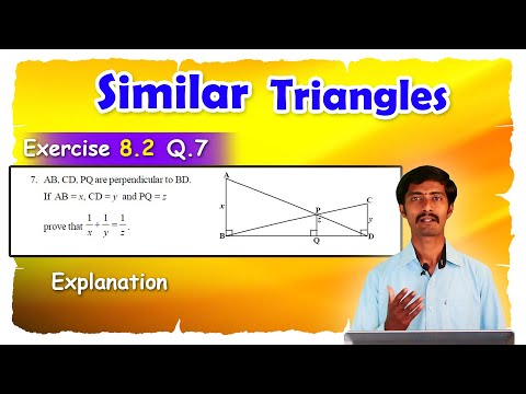 Similar Triangles Exercise 8.2 || Q7 || Similar Triangles in Telugu || 10th Class Maths in Telugu