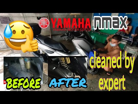 Yamaha nmax cleaned by expert. #yamahanmax#motocare#carwash