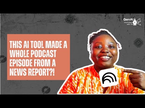This AI tool made a whole Podcast episode from a News report!