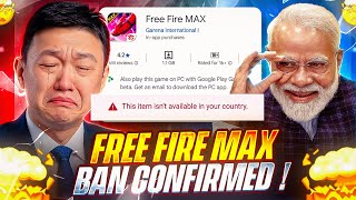 FREE FIRE MAX BAN ON 2025 CONFIRM 💔 online games ban in maharashta 🙂💔