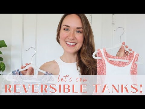 Let's sew REVERSIBLE TANK TOPS! | Stretchy layering tanks using Lola dress & tank pattern