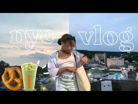 nyc vlog | weddings, amusement park, matcha, ferris wheel & more!!