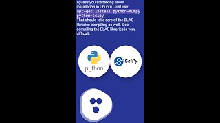 Does Python SciPy need BLAS? #shorts
