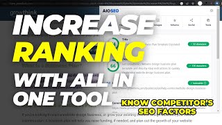How to get first ranking on Search Engine || All in one tool || Apply all SEO Factors get #1 ranking
