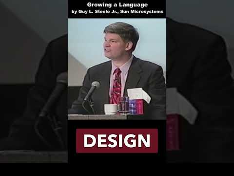 A good programmer does language design • Guy Steele • Metaprogramming