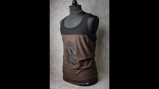 Sewing Process in Home. Handcrafted. Tank Top. Shirt. Handmade. DIY. Designer from Europe. My Brand