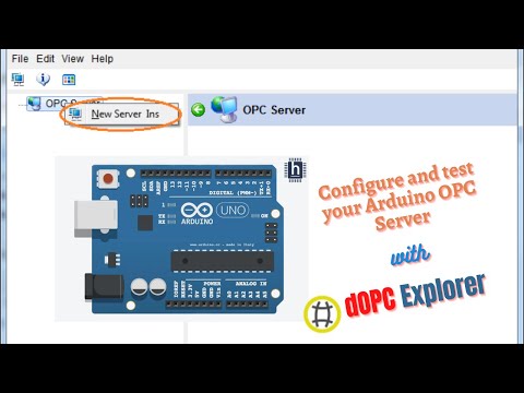 Configure and test Arduino OPC Server with dOPC Explorer